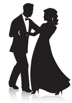 Illustration of formal dancers